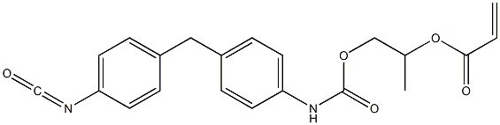 Acrylic acid 2-[p-(p-isocyanatobenzyl)phenylcarbamoyloxy]-1-methylethyl ester|