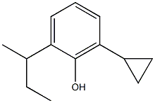 2-sec-Butyl-6-cyclopropylphenol Structure