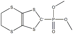 5,6-Dihydro-2-(dimethoxyphosphinyl)-1,3-dithiolo[4,5-b][1,4]dithiin-2-ide,,结构式