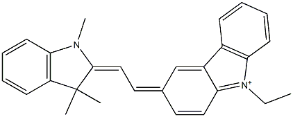  3-[2-[(1,3-Dihydro-1,3,3-trimethyl-2H-indol)-2-ylidene]ethylidene]-9-ethyl-3H-carbazol-9-ium