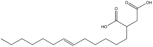 8-Pentadecene-1,2-dicarboxylic acid Struktur