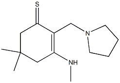  2-[(Pyrrolidin-1-yl)methyl]-3-methylamino-5,5-dimethyl-2-cyclohexene-1-thione