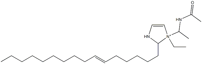 1-[1-(Acetylamino)ethyl]-1-ethyl-2-(6-hexadecenyl)-4-imidazoline-1-ium,,结构式