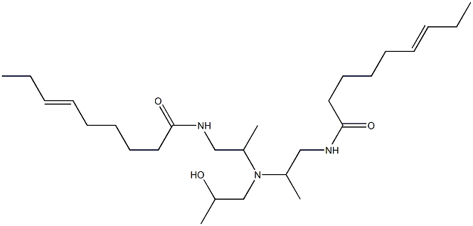 N,N'-[2-Hydroxypropyliminobis(2-methyl-2,1-ethanediyl)]bis(6-nonenamide) Structure