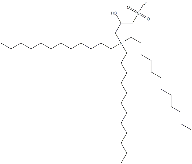 N,N-Didodecyl-N-(2-hydroxy-3-sulfonatopropyl)-1-dodecanaminium Structure