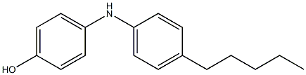 4'-ペンチル[イミノビスベンゼン]-4-オール 化学構造式