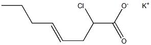 2-Chloro-4-octenoic acid potassium salt