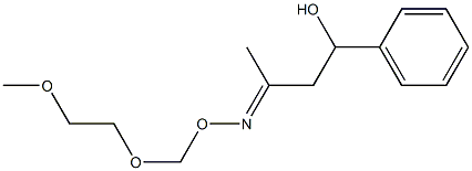 3-[(2-Methoxyethoxy)methoxyimino]-1-phenylbutan-1-ol Structure