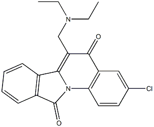 3-Chloro-6-[(diethylamino)methyl]isoindolo[2,1-a]quinoline-5,11(5H)-dione