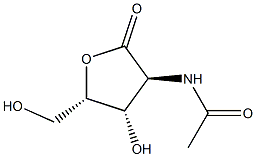 2-(Acetylamino)-2-deoxy-L-xylonic acid 1,4-lactone,,结构式