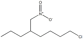 1-クロロ-5-(ニトロメチル)オクタン 化学構造式