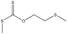 Dithiocarbonic acid O-[2-(methylthio)ethyl]S-methyl ester Structure