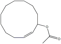 2-Cyclododecen-1-ol acetate,,结构式