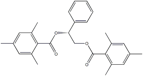 Bis(2,4,6-trimethylbenzoic acid)[R,(-)]-1-phenyl-1,2-ethanediyl ester Struktur