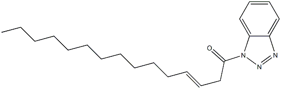 1-(3-Pentadecenoyl)-1H-benzotriazole,,结构式