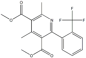 4,6-Dimethyl-2-[2-(trifluoromethyl)phenyl]pyridine-3,5-dicarboxylic acid dimethyl ester|