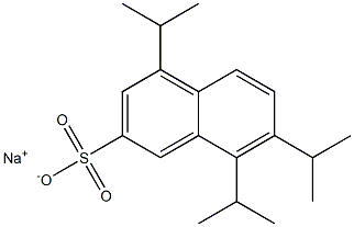 4,7,8-Triisopropyl-2-naphthalenesulfonic acid sodium salt 结构式