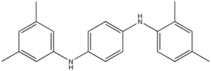 N-(2,4-Dimethylphenyl)-N'-(3,5-dimethylphenyl)-p-phenylenediamine Struktur