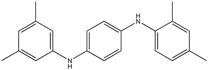 N-(2,4-Dimethylphenyl)-N'-(3,5-dimethylphenyl)-p-phenylenediamine Structure