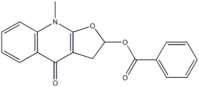  2,3-Dihydro-2-benzoyloxy-9-methylfuro[2,3-b]quinolin-4(9H)-one