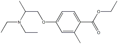 p-[2-(Diethylamino)propoxy]methylbenzoic acid ethyl ester,,结构式