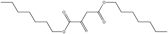 Itaconic acid diheptyl ester Struktur