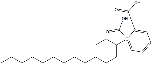 (-)-フタル酸水素1-[(R)-1-エチルトリデシル] 化学構造式