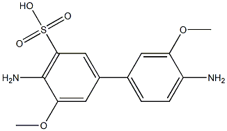  4,4'-Diamino-3,3'-dimethoxybiphenyl-5-sulfonic acid