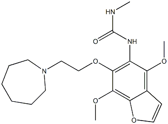 1-[4,7-Dimethoxy-6-[2-(hexahydro-1H-azepin-1-yl)ethoxy]benzofuran-5-yl]-3-methylurea