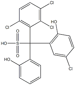 (3-Chloro-6-hydroxyphenyl)(2,3,6-trichlorophenyl)(2-hydroxyphenyl)methanesulfonic acid