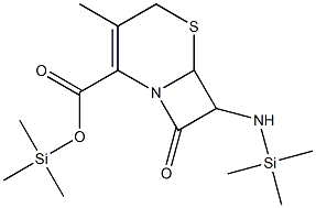 7-Trimethylsilylamino-3-methyl-8-oxo-5-thia-1-azabicyclo[4.2.0]oct-2-ene-2-carboxylic acid trimethylsilyl ester