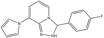2,3-Dihydro-3-(4-fluorophenyl)-8-(1H-pyrrol-1-yl)-1,2,4-triazolo[4,3-a]pyridine,,结构式