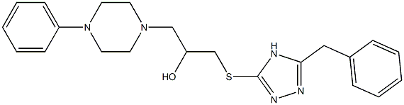 1-[[5-Benzyl-4H-1,2,4-triazol-3-yl]thio]-3-(4-phenylpiperazino)-2-propanol