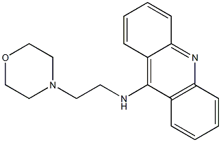 9-(2-モルホリノエチルアミノ)アクリジン 化学構造式