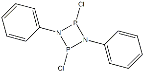 1,3-Diphenyl-2,4-dichloro-1,3-diaza-2,4-diphosphacyclobutane Structure