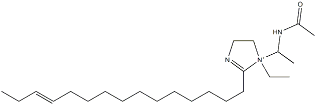 1-[1-(Acetylamino)ethyl]-1-ethyl-2-(12-pentadecenyl)-2-imidazoline-1-ium Structure
