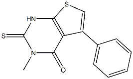  1,2-Dihydro-3-methyl-2-thioxo-5-phenylthieno[2,3-d]pyrimidin-4(3H)-one