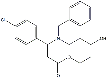 3-[Benzyl(3-hydroxypropyl)amino]-3-(4-chlorophenyl)propionic acid ethyl ester,,结构式