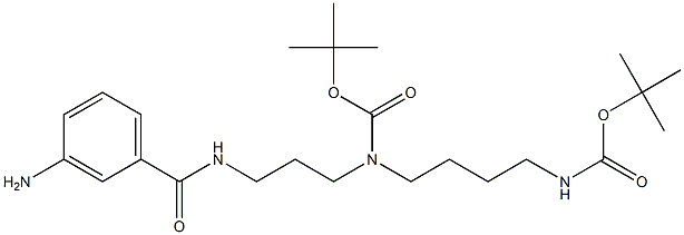 3-Amino-N-[3-[(tert-butoxycarbonyl)[4-(tert-butoxycarbonylamino)butyl]amino]propyl]benzamide