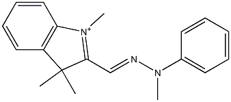 1,3,3-Trimethyl-2-[(2-methyl-2-phenylhydrazono)methyl]-3H-indole-1-ium