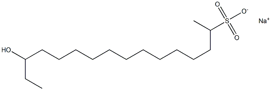 14-Hydroxyhexadecane-2-sulfonic acid sodium salt|