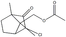 8-Acetoxy-3-chloro-2-bornanone Structure