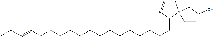 1-Ethyl-1-(2-hydroxyethyl)-2-(15-octadecenyl)-3-imidazoline-1-ium Structure
