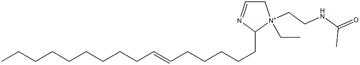 1-[2-(Acetylamino)ethyl]-1-ethyl-2-(6-hexadecenyl)-3-imidazoline-1-ium,,结构式