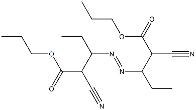 3,3'-Azobis(2-cyanovaleric acid)dipropyl ester Structure