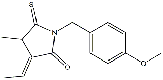 1-(4-Methoxybenzyl)-3-ethylidene-4-methyl-5-thioxopyrrolidin-2-one Structure