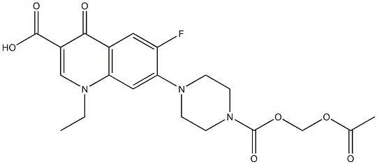 1-Ethyl-6-fluoro-1,4-dihydro-7-[4-(acetyloxymethoxycarbonyl)-1-piperazinyl]-4-oxoquinoline-3-carboxylic acid