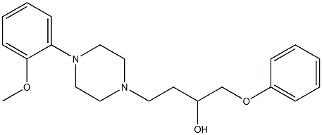 1-(Phenoxy)-4-[4-[2-methoxyphenyl]-1-piperazinyl]-2-butanol,,结构式