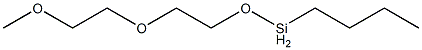 Butyl[2-(2-methoxyethoxy)ethoxy]silane Structure