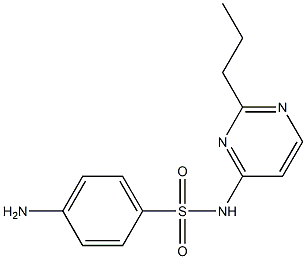 4-Amino-N-(2-propyl-4-pyrimidinyl)benzenesulfonamide Structure